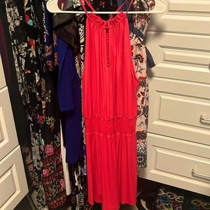 Coral/pink flirty dress